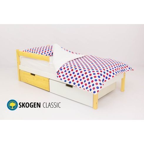 Детская кровать Бельмарко Skogen classic бежево-белый