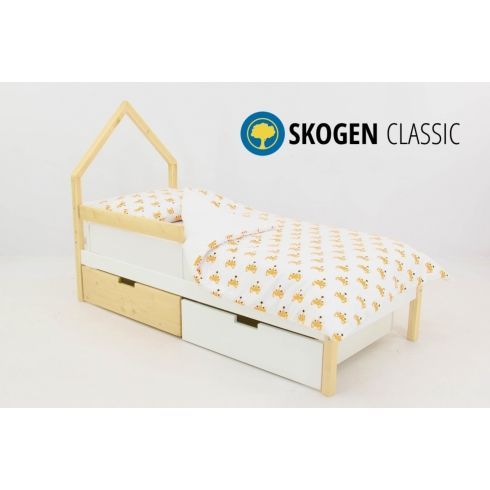 Детская кровать Бельмарко Skogen classic бежево-белый