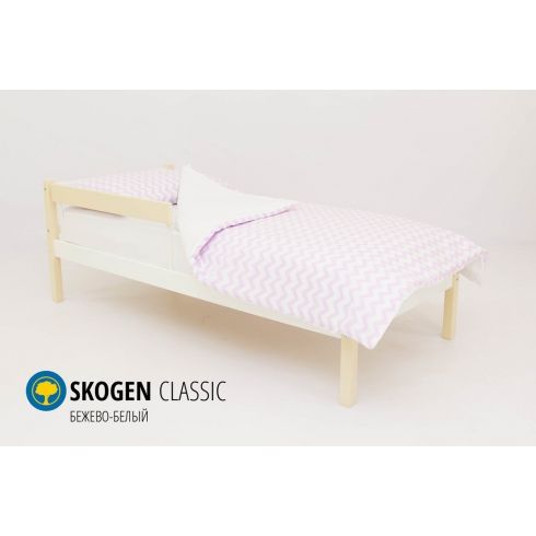 Детская кровать Бельмарко Skogen classic бежево-белый