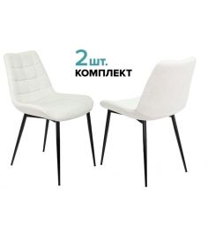 Комплект стульев KF-6/VELV20 молочный