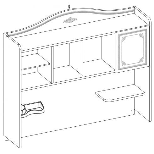 Надстройка к столу Cilek Selena Grey
