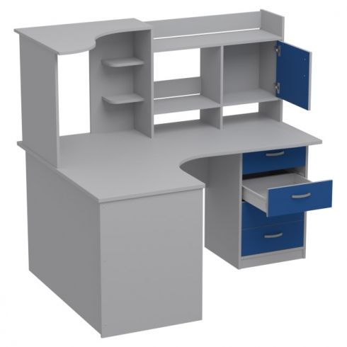 Компьютерный стол СКЭ-5 Правый 158/120/141