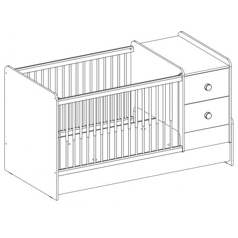 Кроватка трансформер Cilek Mocha 20.30.1018.00 с шоурума