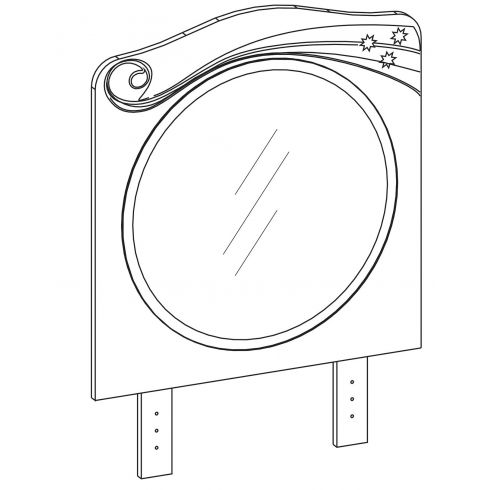 Зеркало к комоду Princess 20.08.1800.01