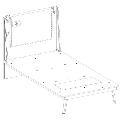 Кровать Cilek Wood Metal Line 120х200