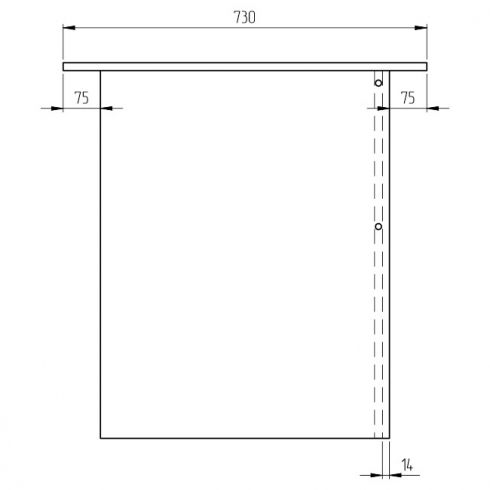 Офисный стол СТЦ-2 100/73/75,4