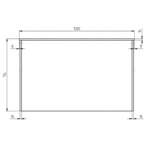 Офисный стол СТЦ-3 120/60/75,4