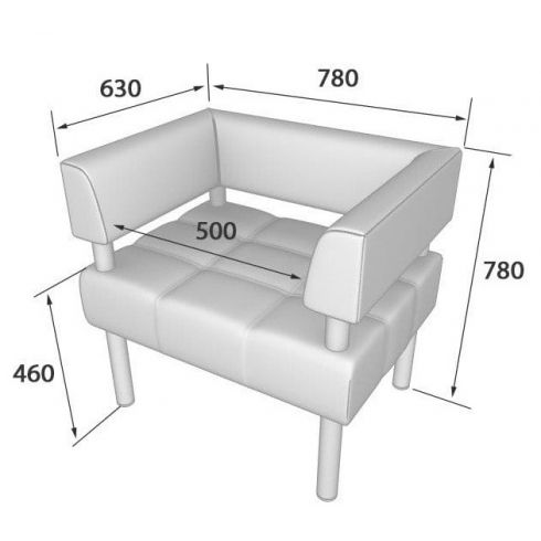 Кресло Бизнес 780/630/780