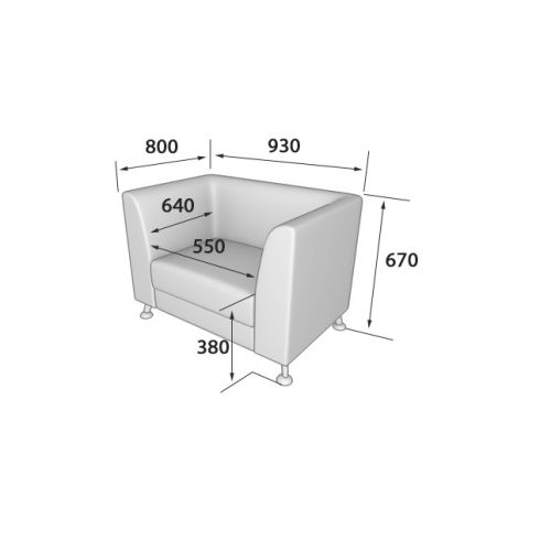 Кресло EVA 930/800/670