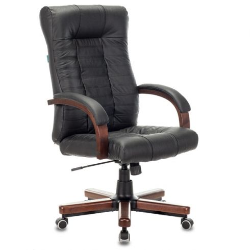 Кресло руководителя Бюрократ KB-10WALNUT/B/LEATH