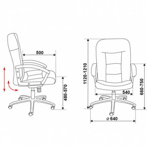 Офисное кресло для руководителя T-9908AXSN-AB