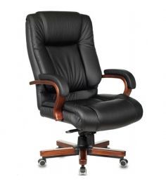 Кресло руководителя Бюрократ T-9925WALNUT/BLACK