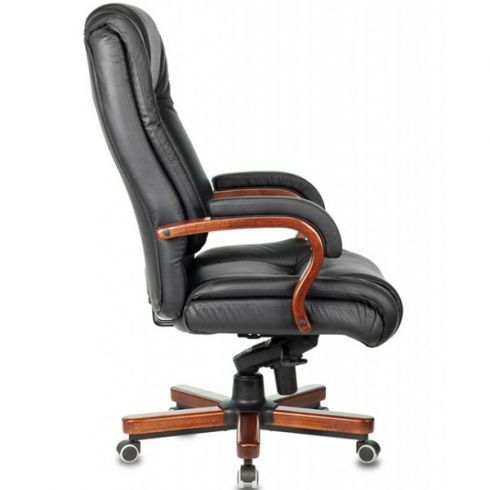Кресло руководителя Бюрократ T-9925WALNUT/BLACK