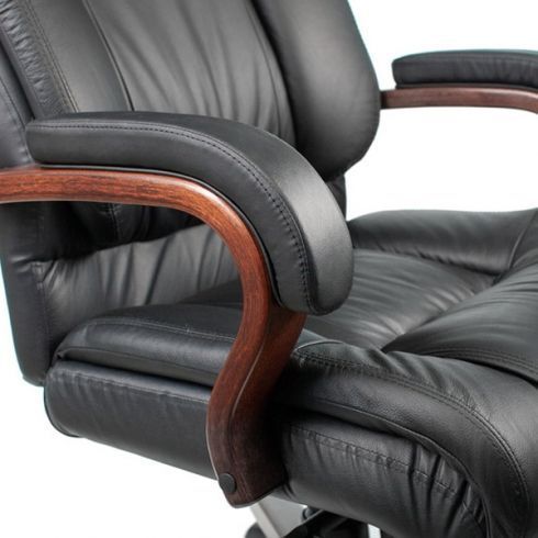 Кресло руководителя Бюрократ T-9925WALNUT/BLACK