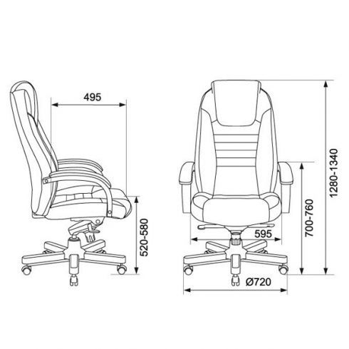 Кресло руководителя Бюрократ T-9923WALNUT/IVORY