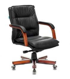 Кресло руководителя Бюрократ T-9927WALNUT-LOW/BL