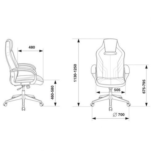 Кресло игровое VIKING 3 AERO RED