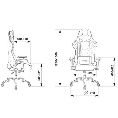 Кресло игровое Бюрократ VIKING 4 AERO RED