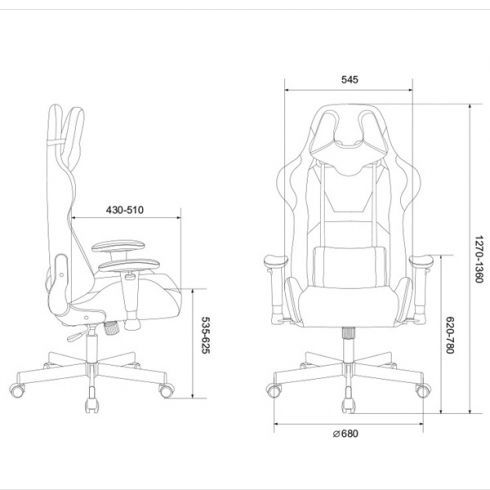 Кресло игровое Бюрократ VIKING KNIGHT LT20 FABRIC