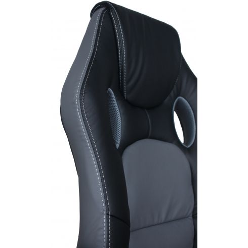 Кресло MF-349 black gray