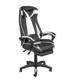 Игровое кресло MF-6056 black+white