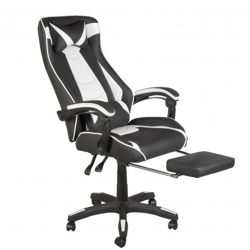 Игровое кресло MF-6056 black+white