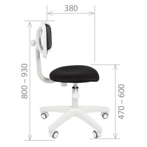 Офисное кресло эконом CHAIRMAN 250 White Голубой