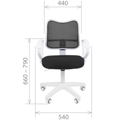 Офисное кресло эконом CHAIRMAN 450LT White Черный