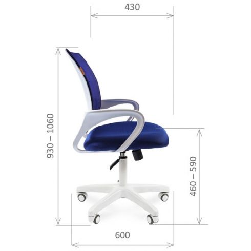 Офисное кресло CHAIRMAN 696 WHITE Серый