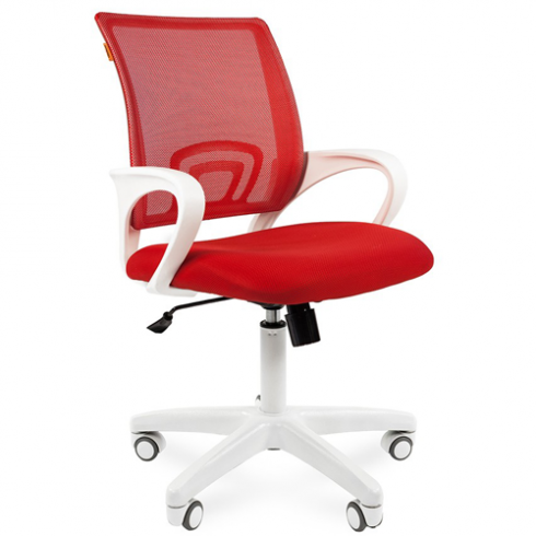 Офисное кресло CHAIRMAN 696 WHITE Красный
