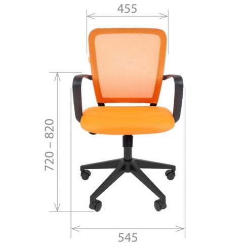 Кресло офисное CHAIRMAN 698 Красное