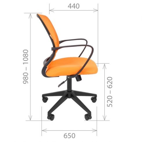 Кресло офисное CHAIRMAN 698 Красное
