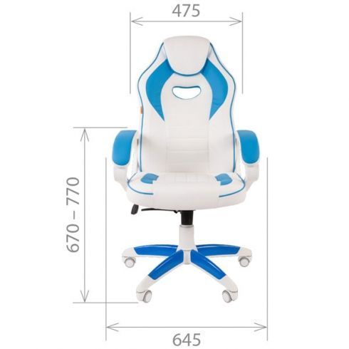 Игровое кресло CHAIRMAN GAME 16 White Красный