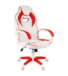Игровое кресло CHAIRMAN GAME 16 White Красный