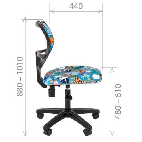 Кресло детское CHAIRMAN KIDS 102 Black Зоопарк