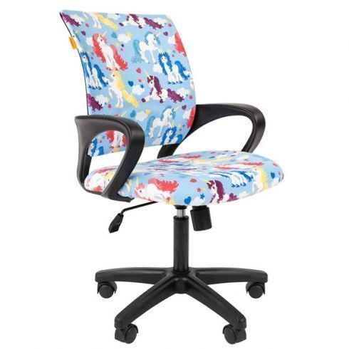 Кресло детское CHAIRMAN KIDS 103 Black Единорог