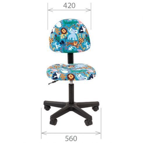 Кресло детское CHAIRMAN KIDS 104 Black Зоопарк