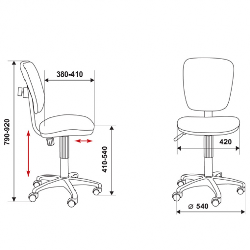 Кресло компьютерное детское CH-204NX/PENCIL-BL