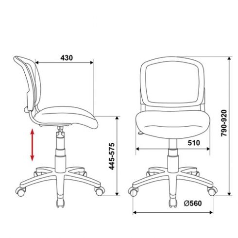 Кресло компьютерное детское CH-W296NX/26-31