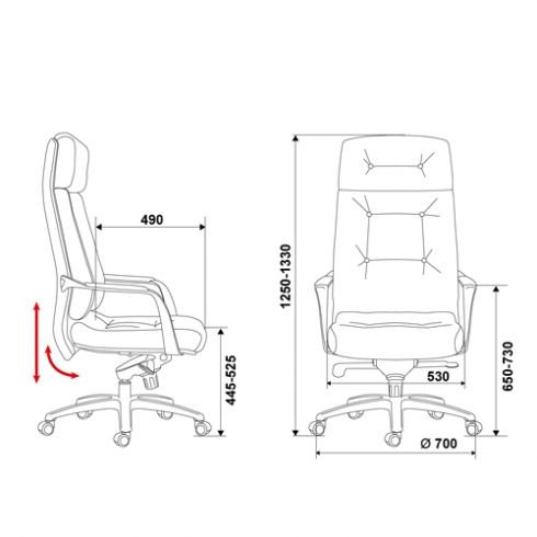 Кресло для руководителя DAO/WHITE