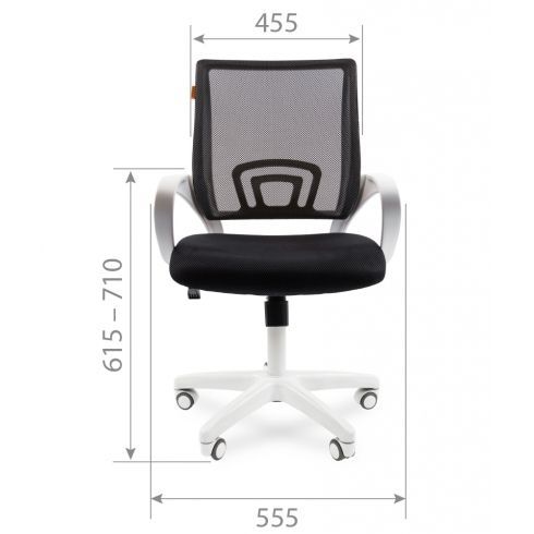 Офисное кресло CHAIRMAN 696 WHITE Синий