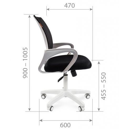 Офисное кресло CHAIRMAN 696 WHITE Синий